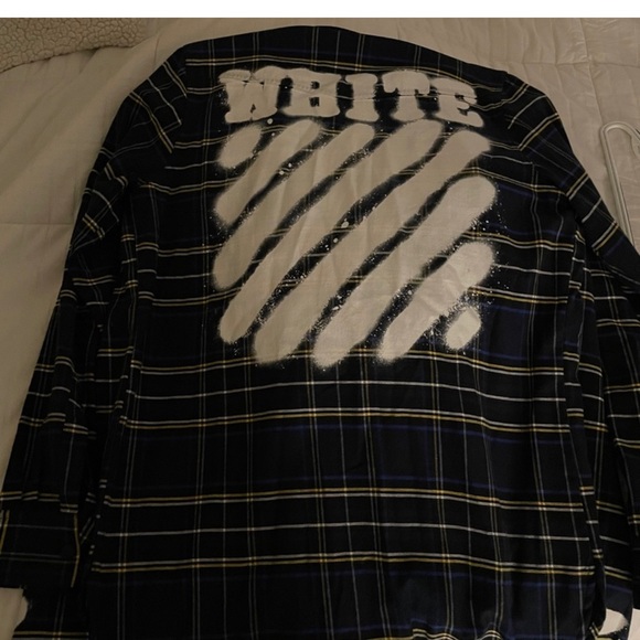 Off-White flannel button down - Picture 5 of 6